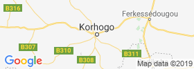 Korhogo map